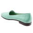 Фото #5 товара Trotters Liz Tumbled T1807-322 Womens Green Narrow Leather Loafer Flats Shoes 6