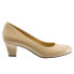 Фото #1 товара Trotters Penelope T1355-130 Womens Beige Leather Pumps Heels Shoes 5.5