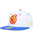 Фото #3 товара Men's White, Royal New York Yankees 100th Anniversary Cherry Lolli 59FIFTY Fitted Hat