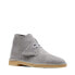 Фото #4 товара Clarks Desert Boot 26169941 Mens Gray Suede Lace Up Chukkas Boots