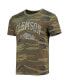 Фото #1 товара Men's Camo Clemson Tigers Arch Logo Tri-Blend T-shirt