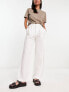 & Other Stories wide leg trousers in off white