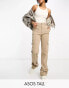 Фото #1 товара ASOS DESIGN Tall slim cargo with pockets in sand