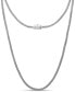 Фото #1 товара Foxtail Round 2.5mm Chain Necklace in Sterling Silver