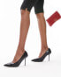 Topshop Erin patent court shoe in black