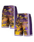 Фото #2 товара Шорты мужские Mitchell&Ness Los Angeles Lakers фиолетовые на Лунный Новый Год