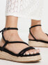 MIM Chiko platform strappy sandal in black