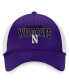 Men's Purple, White Northwestern Wildcats Breakout Trucker Snapback Hat