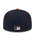 Фото #2 товара Головной убор мужской New Era Houston Astros Navy/Orange с множественным логотипом 59FIFTY