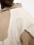 Фото #5 товара ASOS DESIGN oversized hoodie with wavey panels in tonal beige