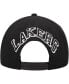 Фото #3 товара Men's Black Los Angeles Lakers Chainstitch 9FIFTY Snapback Hat