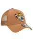 Men's Brown Jacksonville Jaguars Color Pack A-Frame Trucker 9FORTY Adjustable Hat