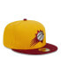 Фото #2 товара Men's Yellow, Red Phoenix Suns Fall Leaves 2-Tone 59FIFTY Fitted Hat