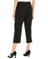 Фото #2 товара Alfani Buckle Waist Cropped Pants Black 4