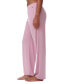 ფოტო #7 პროდუქტის Women's Elastic-Waist Pajama Pants