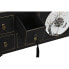 ТВ шкаф DKD Home Decor Чёрный Восточный Белый Позолоченный Белый/Черный Металл Ель Деревянный MDF 130 x 26 x 51 cm