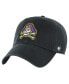 Men's Black Distressed ECU Pirates Vintage-Like Clean Up Adjustable Hat