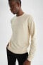 Modern Fit Bisiklet Yaka Sweatshirt