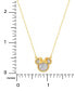 Фото #3 товара Disney minnie Mouse Glitter 18" Pendant Necklace in 18k Gold-Plated Sterling Silver