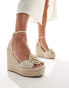 Фото #1 товара ASOS DESIGN Tasha espadrille wedges with corsage in natural