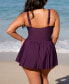 Фото #2 товара Women's Dreamscapes Ruffled Plus Size Swim Dress