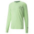Фото #1 товара Puma Mapf1 Statement Graphic Crew Neck Long Sleeve T-Shirt Mens Green Casual Top