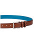 Фото #3 товара Men's Feather Edge Leather Dress Belt