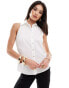 Фото #1 товара Mango sleeveless shirt in white