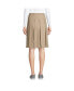 Women's School Uniform Poly-Cotton Box Pleat Skirt Top of Knee