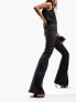 Фото #5 товара ASOS DESIGN power stretch 'enhancer' flared jeans in black