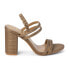 Фото #1 товара BEACH by Matisse Crowne Block Heels Ankle Strap Womens Brown Dress Sandals CROW