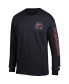 Фото #3 товара Men's Black South Carolina Gamecocks Team Stack 3-Hit Long Sleeve T-shirt