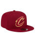 Men's Wine Cleveland Cavaliers Official Team Color 9FIFTY Snapback Hat