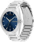 ფოტო #2 პროდუქტის Men's Progress Silver-Tone Stainless Steel Bracelet Watch 42mm