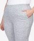 Фото #4 товара Plus Size Comfort Zone Comfort Fit Knit Average Length Pants