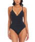 Фото #1 товара Women's Pulling Strings Knot-Detail One-Piece Swimsuit