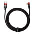 Фото #1 товара Kabel przewód kątowy MVP 2 z bocznym wtykiem USB-C / iPhone Lightning 2m - czerwony