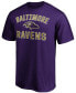 Фото #3 товара Men's Purple Baltimore Ravens Victory Arch T-shirt