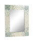 Фото #8 товара Grey Coastal Mother of Pearl Wall Mirror, 36 x 48