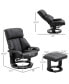 Фото #3 товара Massage Recliner Chair, Footrest, 360 Swivel Lounger w/ Remote, Ottoman