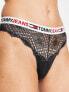 Фото #4 товара Tommy Jeans ID lace brazilian brief in black