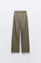 Washed interlock trousers