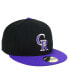 ფოტო #2 პროდუქტის Colorado Rockies Authentic Collection 59FIFTY Cap