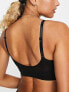 Vero Moda seamless bralet with ruched front in black