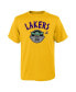 ფოტო #1 პროდუქტის Big Boys and Girls Gold Los Angeles Lakers Star Wars The Child T-Shirt