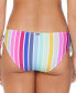 Фото #2 товара Juniors' Sweet Side Striped Bikini Bottoms
