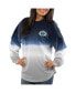 Women's Navy Penn State Nittany Lions Ombre Long Sleeve Dip-Dyed T-shirt