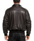 Men A-2 Leather Flight Bomber Jacket - Tall