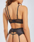 ფოტო #2 პროდუქტის Women's 3 Piece Lace and Satin Garter Lingerie Set