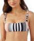 ფოტო #1 პროდუქტის Juniors' Merhaba Stripe Bundoran Bikini Top